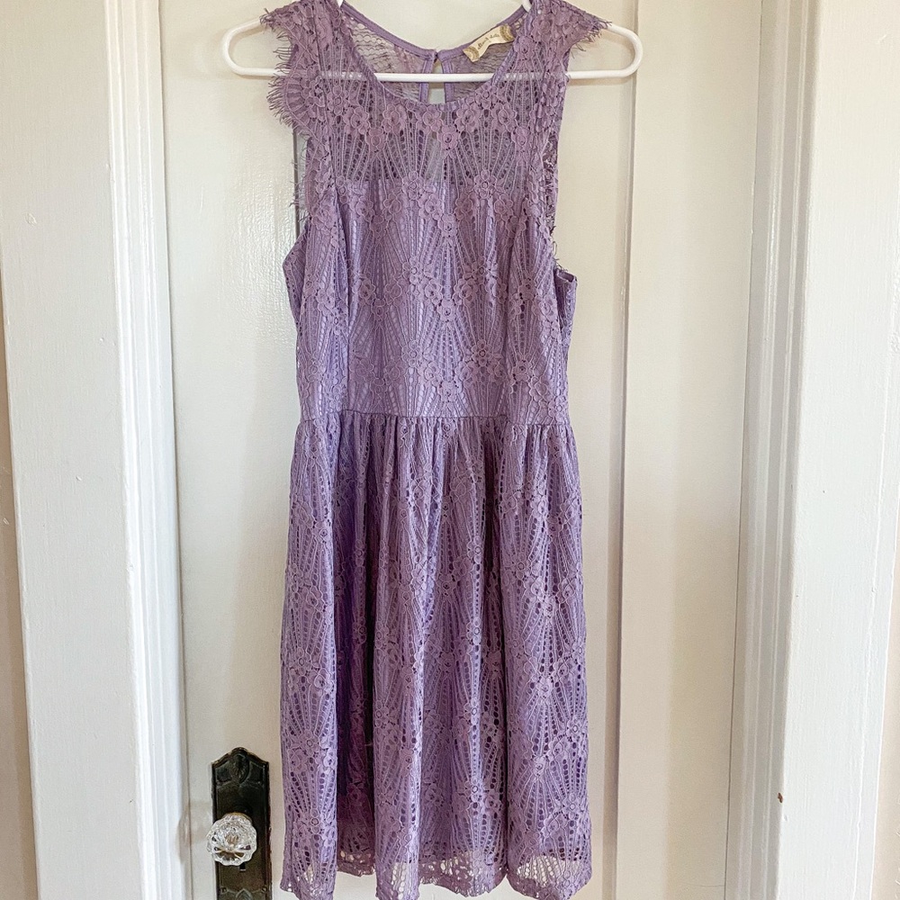 Altar’d State purple lace dress